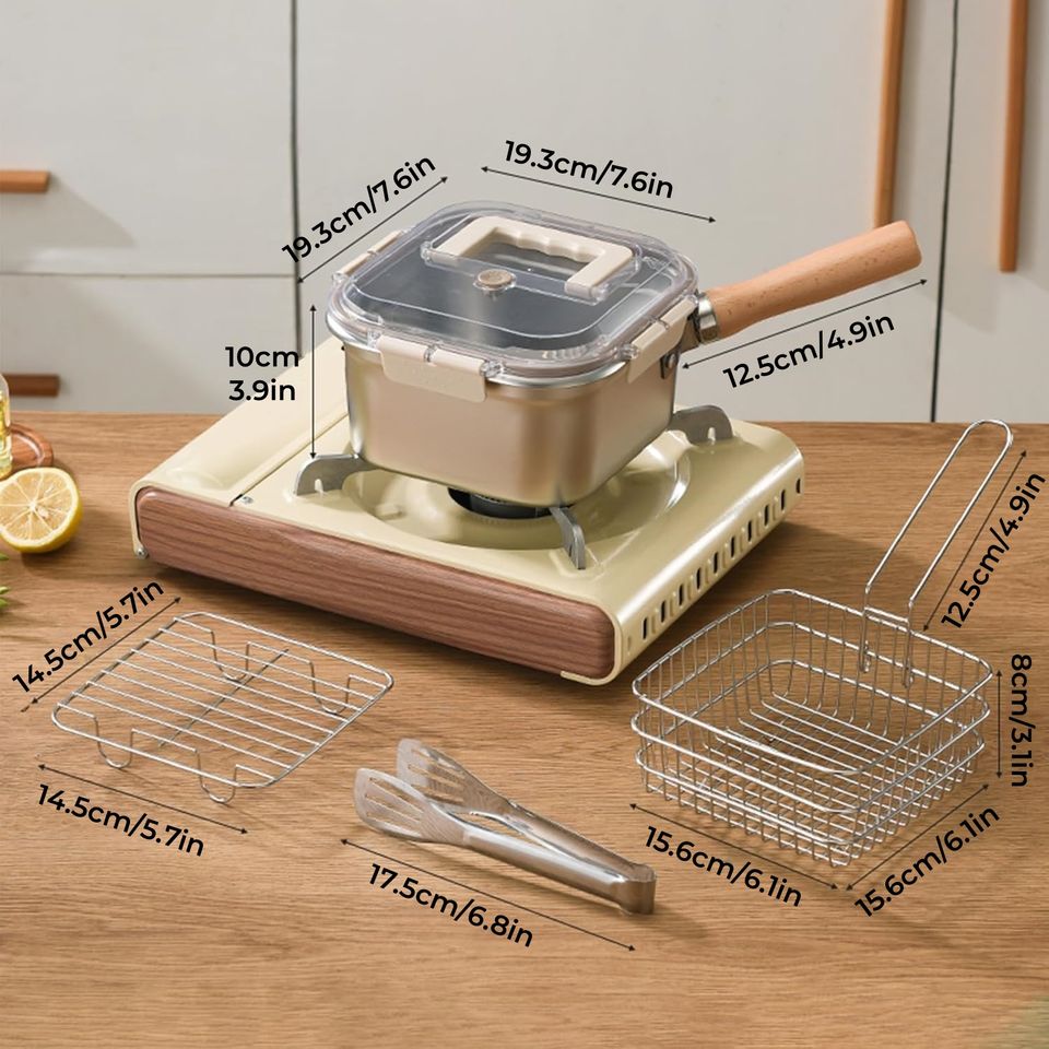 Portable Outdoor Cooking Utensil Stainless Steel Fresh Keeper Pot with Steam Bread Hot Dish Functions