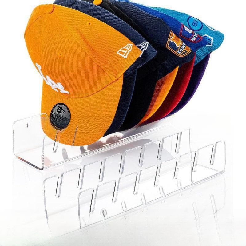 Space-Saving Acrylic Hat Display Stand - Showcase Your Caps and Organize in Style!