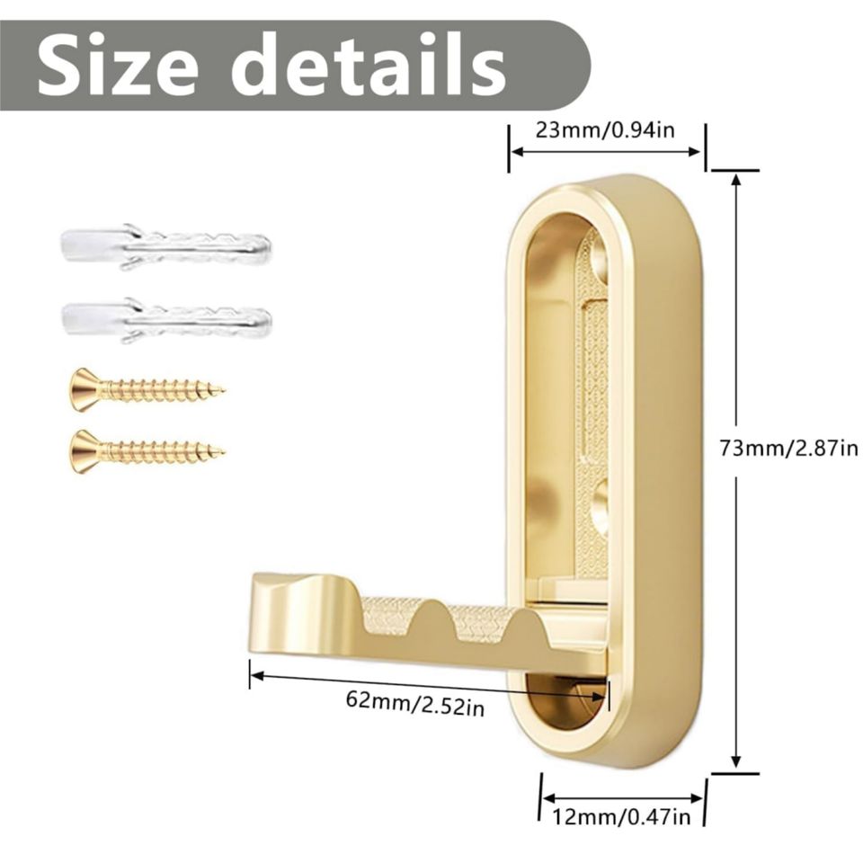 Foldable Metal Clothing Hook for Home and Door