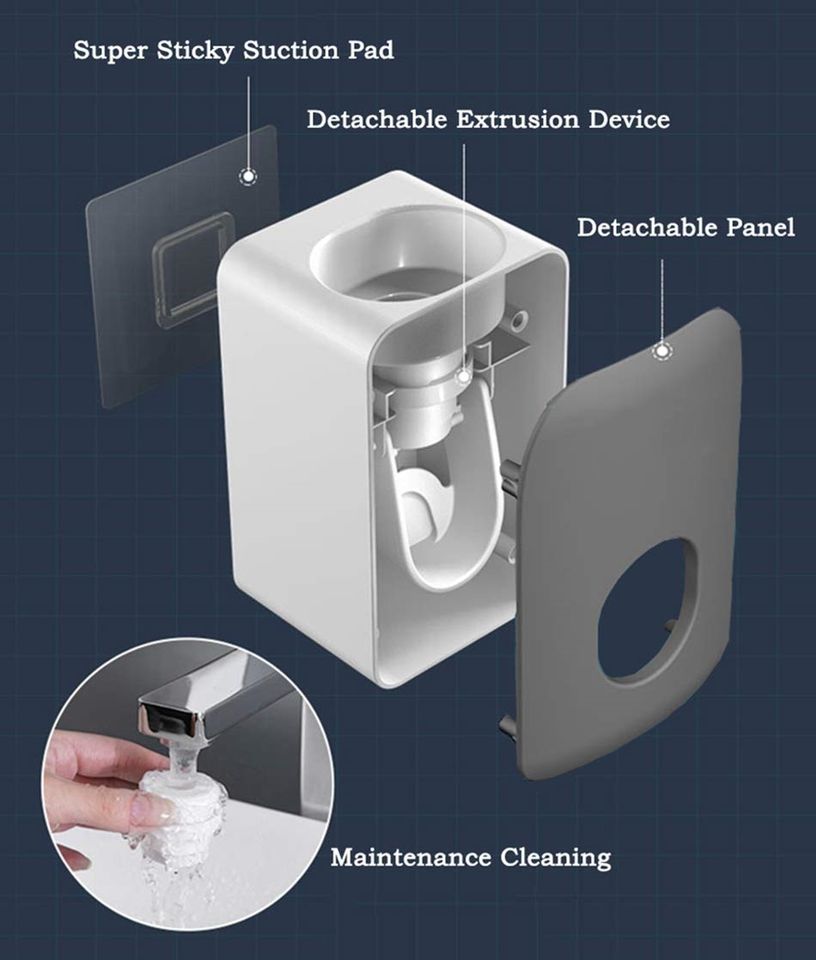 Automatic Toothpaste Dispenser for Family Bathroom