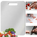 Durable Stainless Steel Cutting Board - Reversible & Available in Three Sizes Food-Safe Chopping Blocks