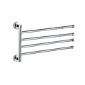 Stainless Steel 180° Rotating Wall-Mounted Towel Holder for Bathroom and Kitchen