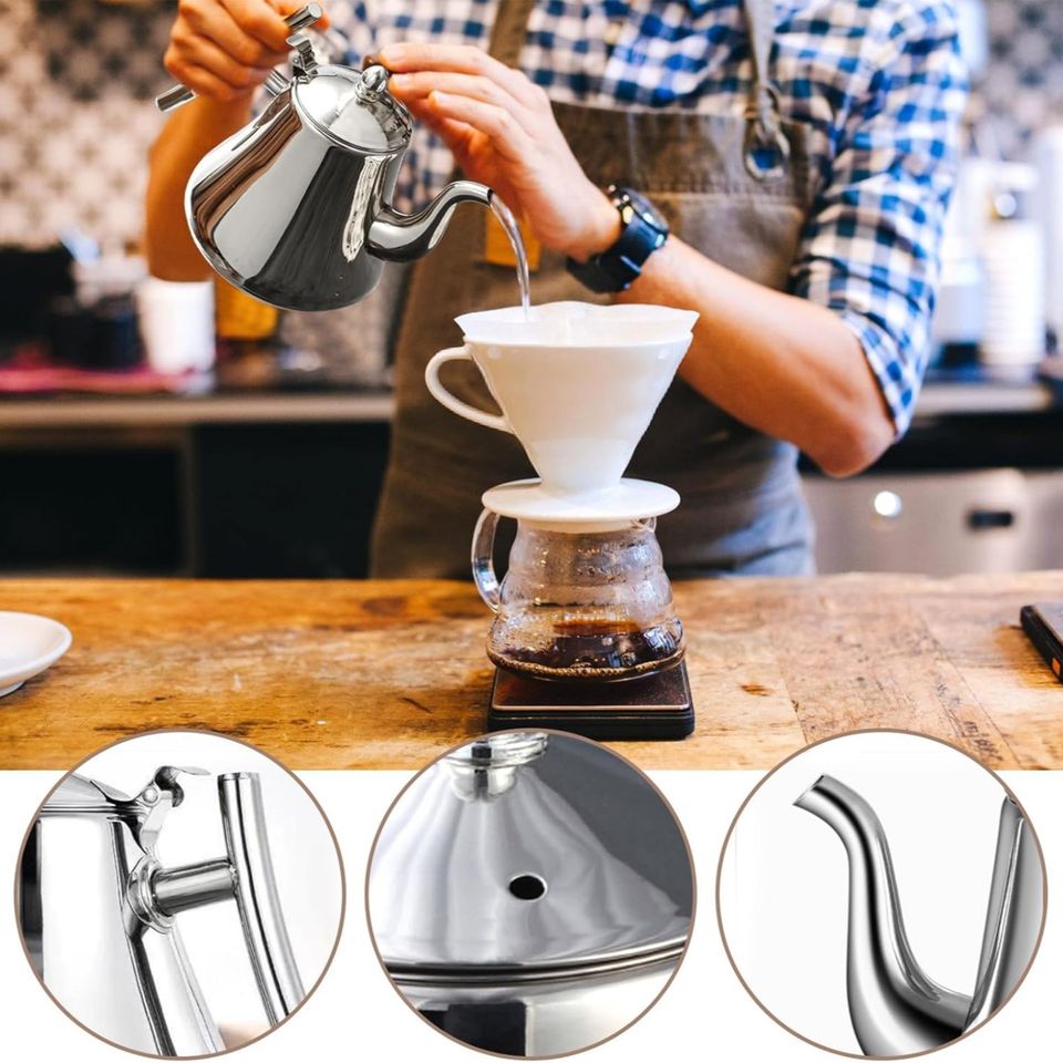 Commercial Stainless Steel Induction Kettle with Filter & Infuser for Restaurants & Hotels