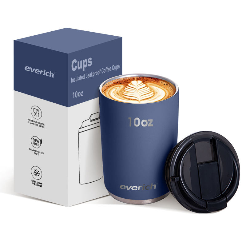 Neue ODM Drinking 10oz Insulated Stainless Steel Double-Wall Mug with Leak-Proof Lid