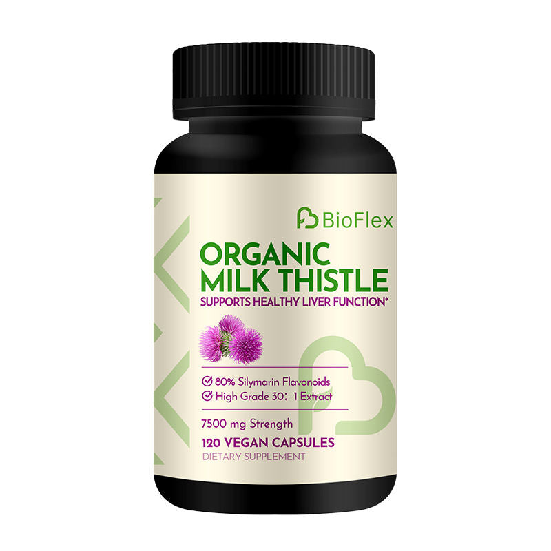 OEM Private Label Natural Liver Health Cleanse and Detox Supplement Bio Milk Thistle Extract Capsules for Third-Party Testing