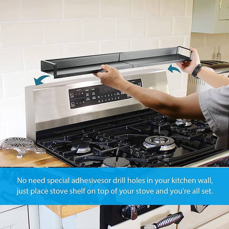 Stainless Steel Magnetic Spice Rack Kitchen Stove Magnet Spice Jar Holder