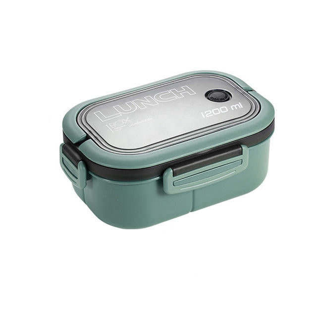 2 Tier Lunchbox with Microwavable Function, Ideal for Work or School