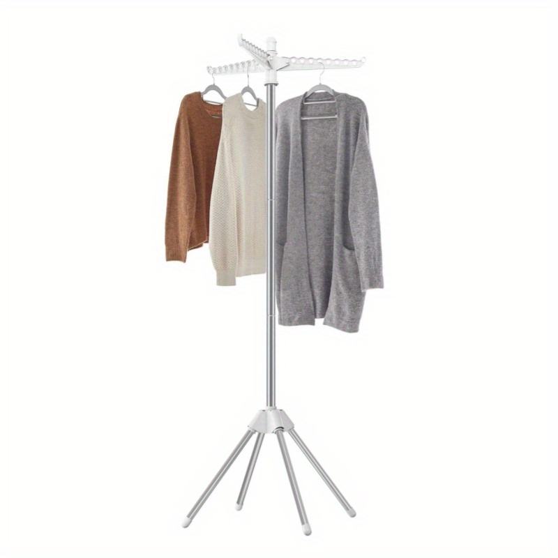 Folding Stainless Steel Drying Rack with 3/6 Rotatable Hanger Arms