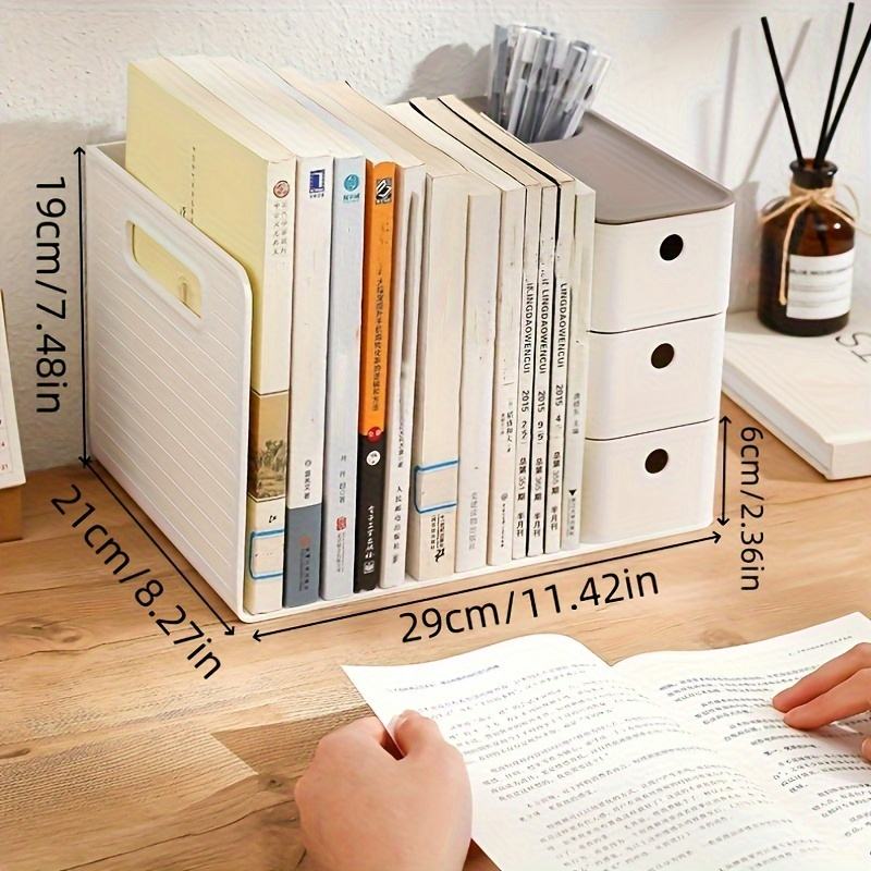 Desk Organizer with 3 Mini Drawers, Multifunctional Plastic Storage Box for Stationery and Office Supplies