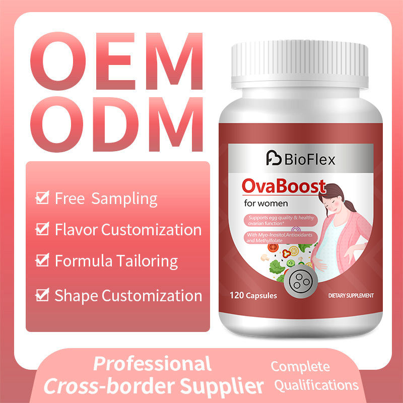 OEM Flo Ovarian Support Ovaboost Capsules with Myo-Inositol Antioxidants & Methyl folate for Women's Egg Quality & Ovaries