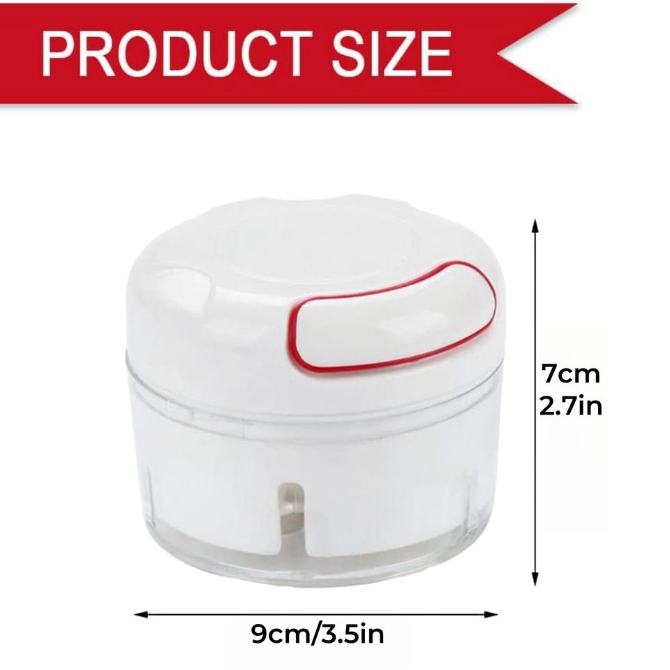 Mini Manual Garlic Press Food Chopper Vegetable Slicer Fruit Nuts