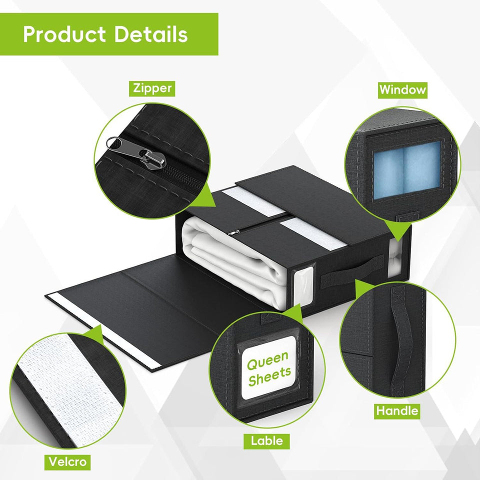 Modern Square Dustproof Oxford Fabric Storage Box with Lid