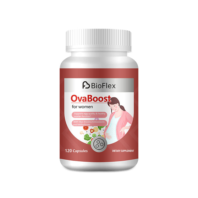 OEM Flo Ovarian Support Ovaboost Capsules with Myo-Inositol Antioxidants & Methyl folate for Women's Egg Quality & Ovaries
