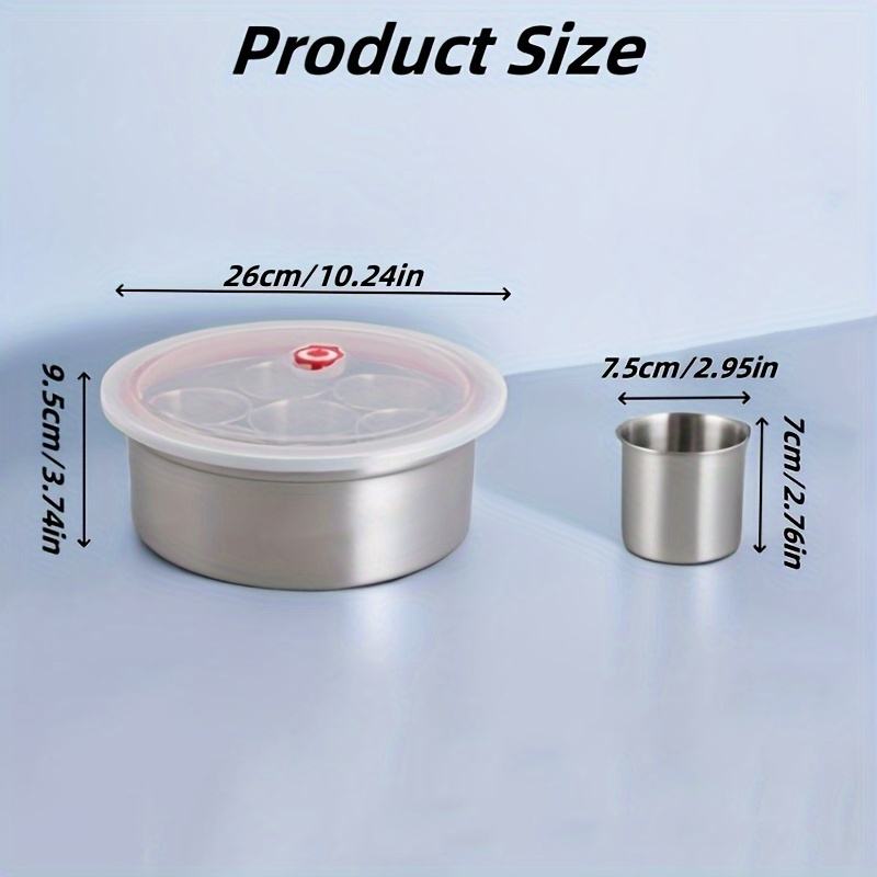 Luxury Stainless Steel Spice Jar Set Sugar Bowl Spice Containers with Spoon Glass Storage Box Set
