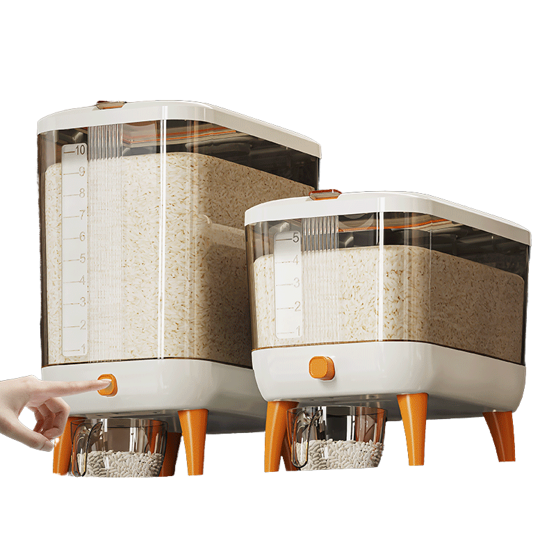 Large Vacuum Insect and Moisture-Resistant Plastic Storage Box for Rice Double As Fridge Organizer - 5 kg Capacity