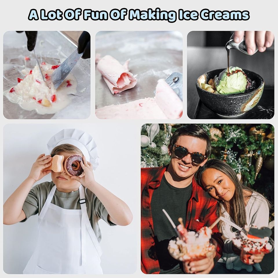 Food-Safe Stainless Steel Soft Ice Cream Maker for Frozen Yogurt - Premium Ice Cream Tools
