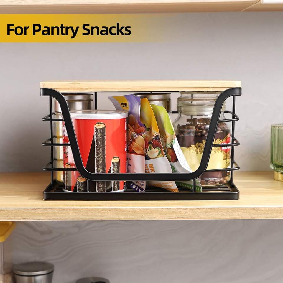 Portable and Stackable Bamboo Top Dog Waste Bag Dispenser Hygienic Wooden Trash Bag Storage Shelf for Large Quantities