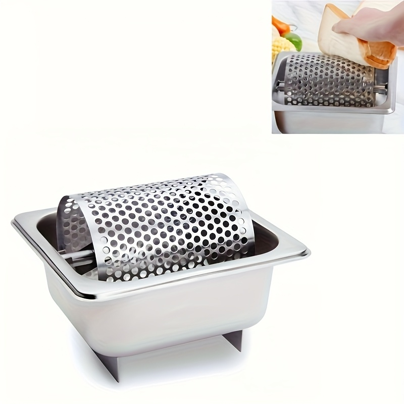 Brötchen-Butterroller | Edelstahl-Brotbutter-Radgrillplatte | Tragbarer Multifunktions-Grill für Camping