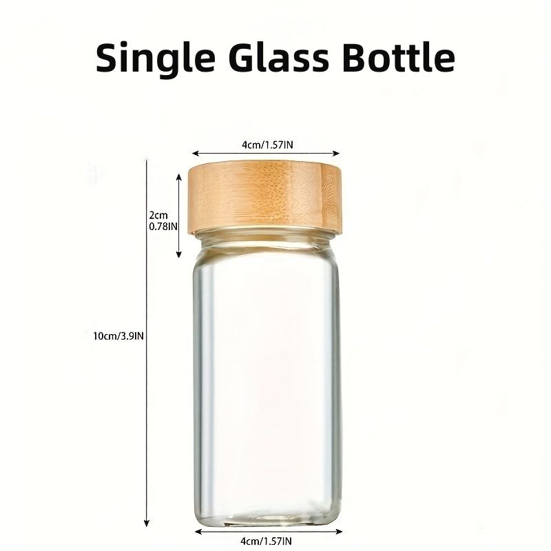 Bestselling 4oz Glass Spice Jars with Bamboo Lid Spice Container Set Spice Storage Box for the Kitchen