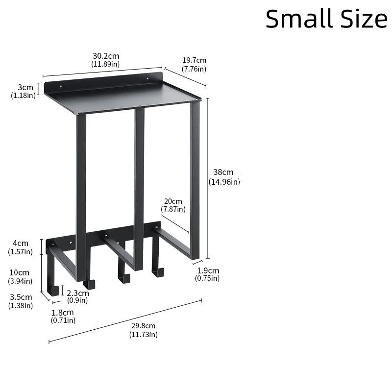 Multifunctional Wall-Mounted Towel Holder Shelf with Large Capacity for Bathroom and Toilet