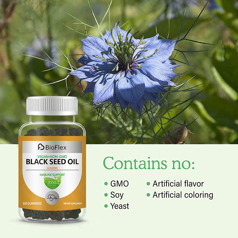 Halal Vegan Organic Black Seed Oil Extract Gummies