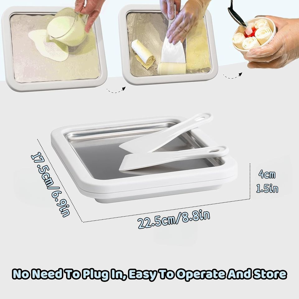 Food-Safe Stainless Steel Soft Ice Cream Maker for Frozen Yogurt - Premium Ice Cream Tools