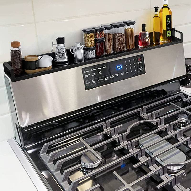 Stainless Steel Magnetic Spice Rack Kitchen Stove Magnet Spice Jar Holder