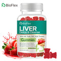 Liver Cleanse Detox & Repair Gummies with Milk Thistle Supplement Including NAC, Alpha-Lipoic Acid, Dandelion, Turmeric for Antioxidants
