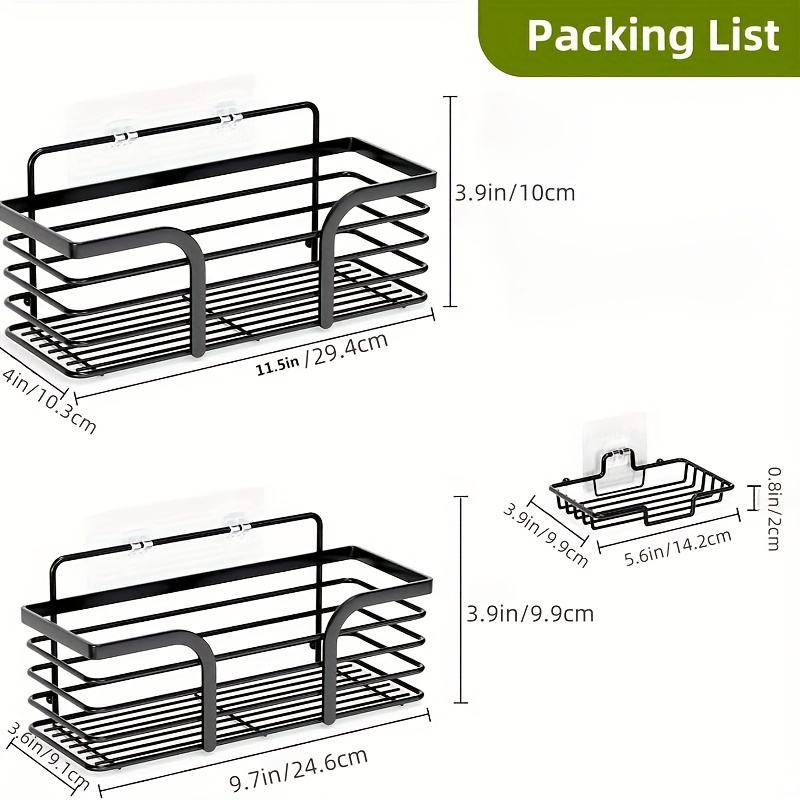 Bathroom Organizer Shelf Set Bathroom Wall Storage Multipurpose Organization Shelves