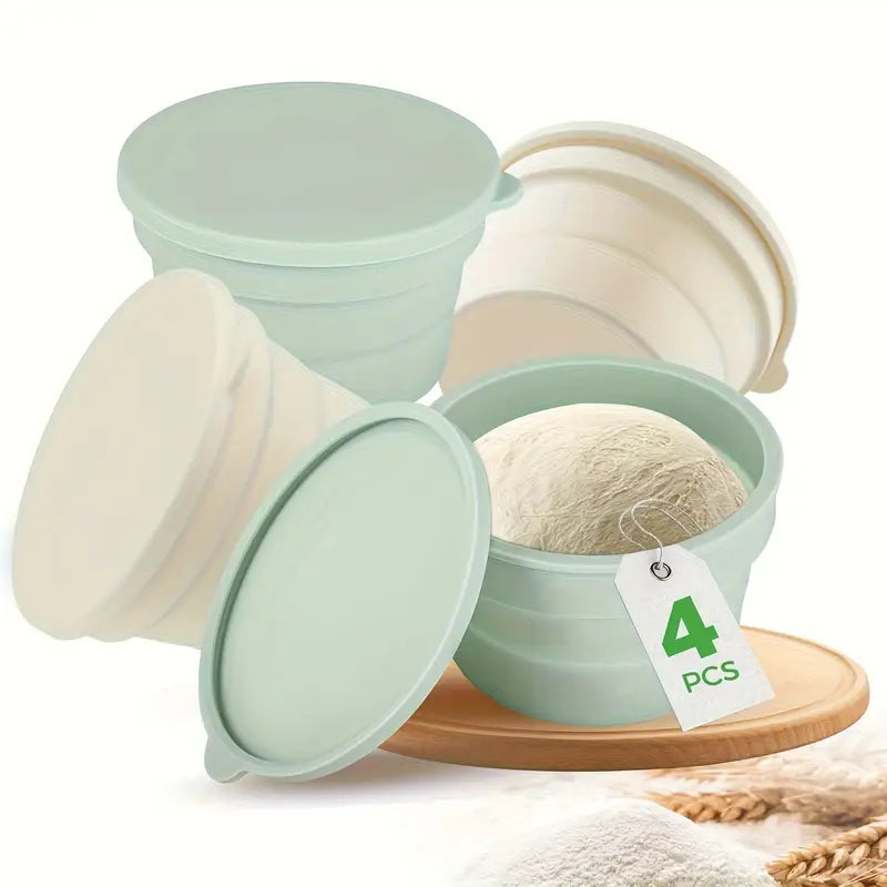 Silicone Stackable Food-Grade Dough Fermentation Box with Lid