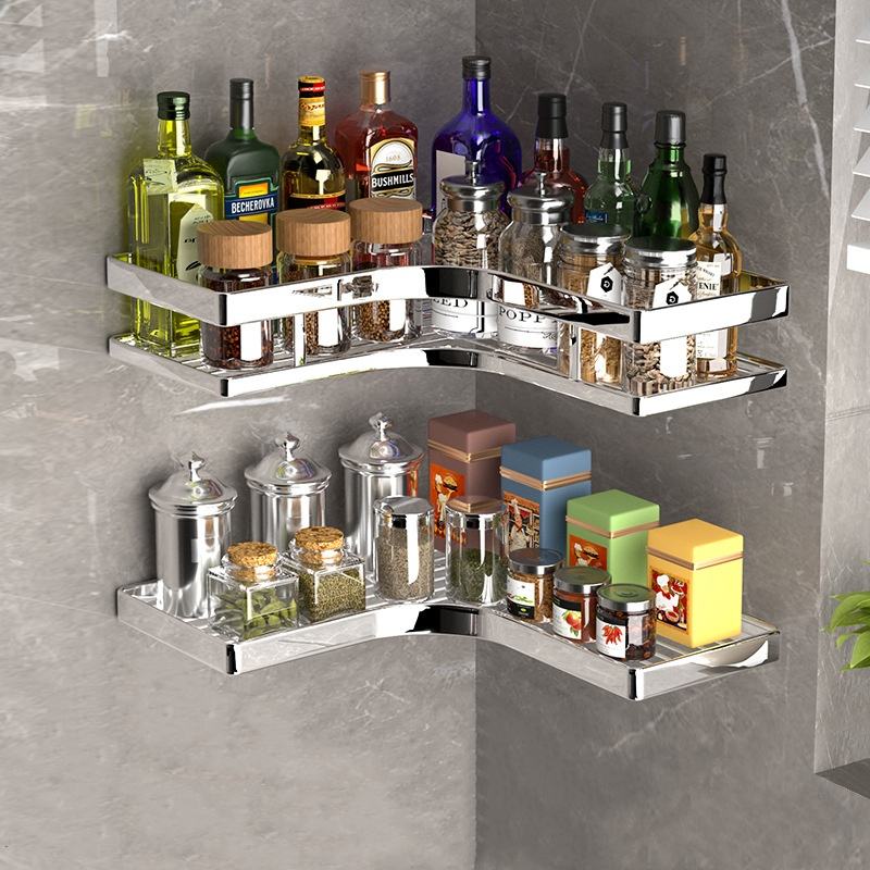 Stainless Steel Bathroom Shelf Corner Organizer Wall-mounted Shower Caddy Sale