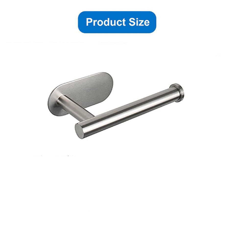 Paper Towel Holder Under Cabinet Wall Mount for Kitchen Paper Towel, Self-Adhesive Paper Towel Holder, Stainless Steel SUS304