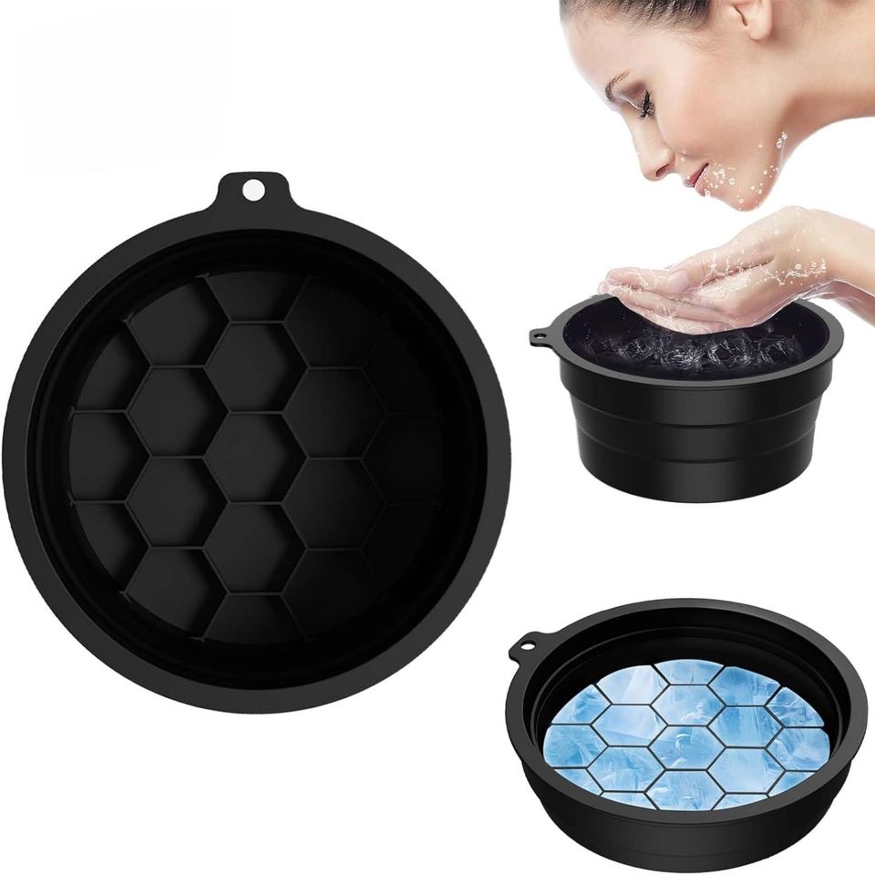 New Arrival: Foldable, Skin-Friendly, Eco-Friendly Silicone Washbasin for Easy Cleaning, Face Swelling Reduction, and Rejuvenation