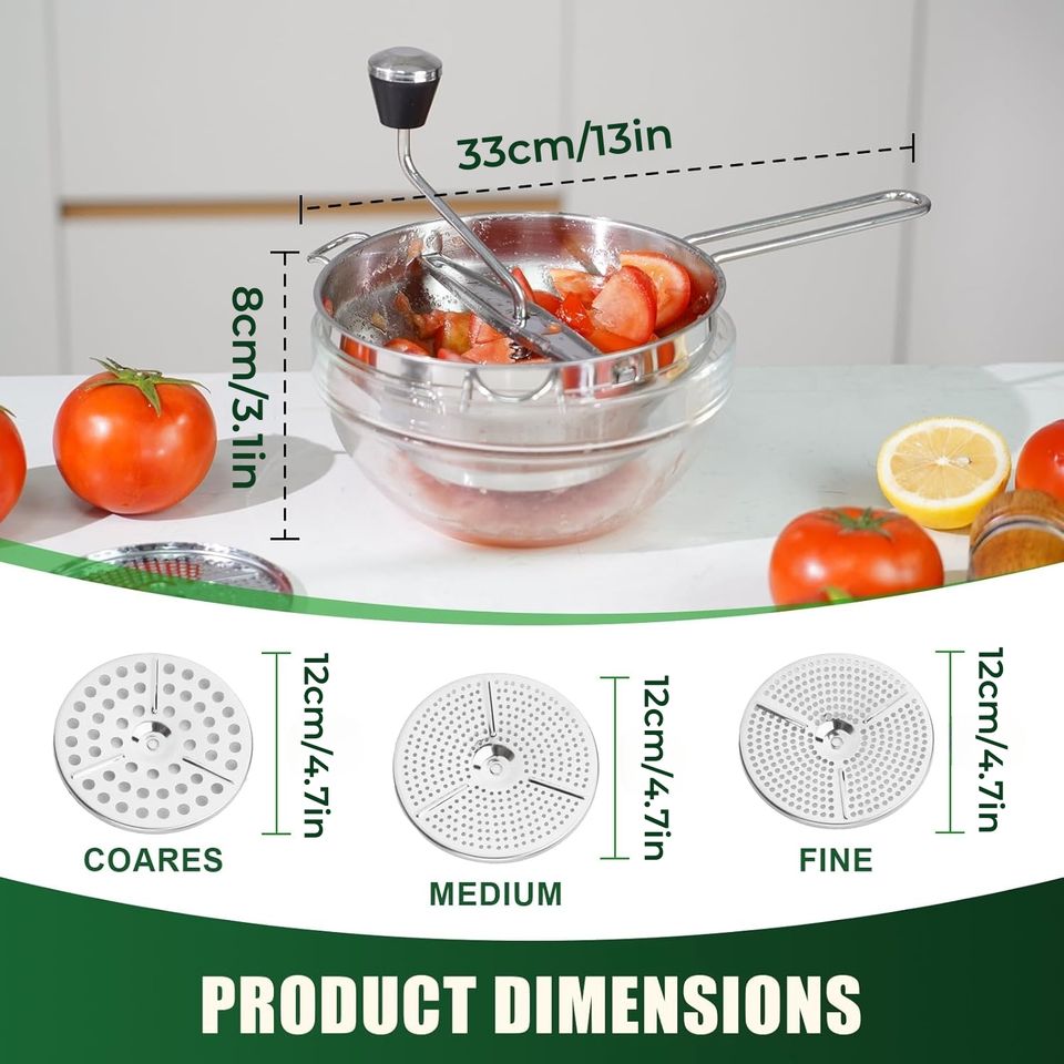 Durable Stainless Steel Rotating Milling Discs for Fruit and Vegetable Puree Pressing and Grinding Tools