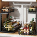 Extendable Storage Holder for Folding Spice Rack Made of Carbon Steel
