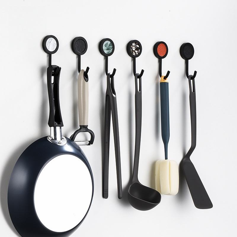 Powerful Self-Adhesive Wall Hooks for Entryways - Decorative Household Novelty Single Coat Hooks