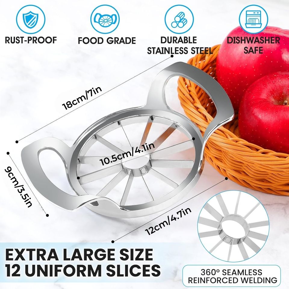 Extra Large Extra Sharp Slice Automatic Apple Slicer Corer Cutter High-Performance Cutting Tool for Easy Use