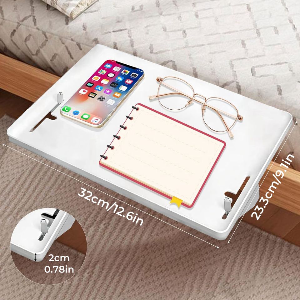 Foldable Nightstand Shelf and Bedside Caddy Organizer