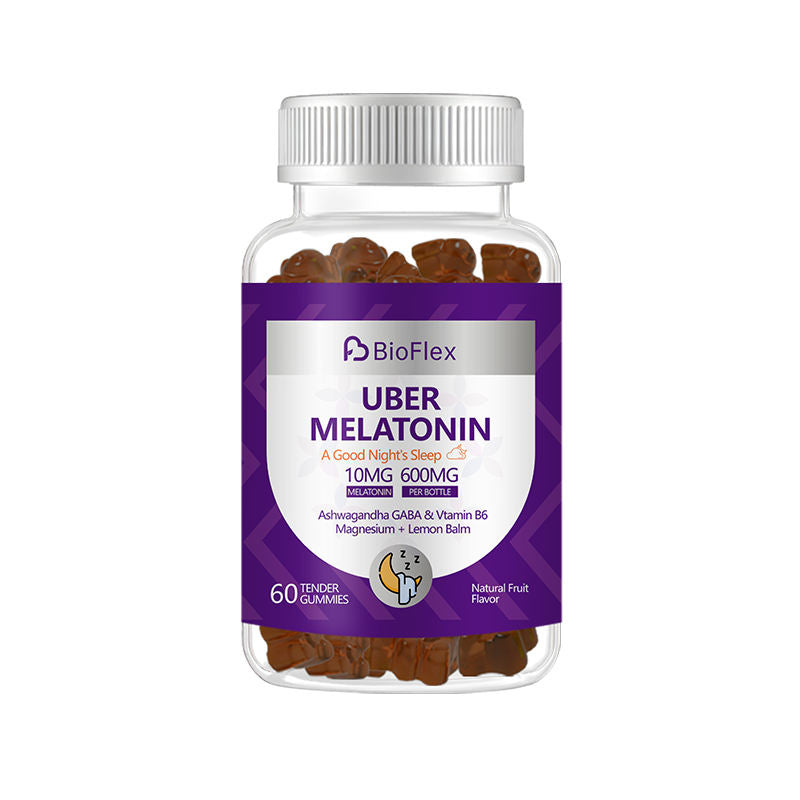 Private Label Melatonin Ashwagandha Vitamin B6 & Magnesium Gummies 10mg Sleep Support