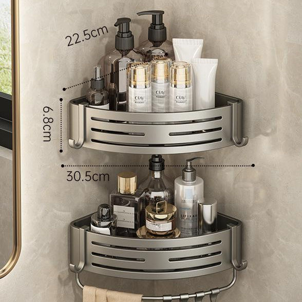 Hot Sale Multi Aluminum Wand Holder Rack Storage Shower Caddy Bathroom Corner Shelf