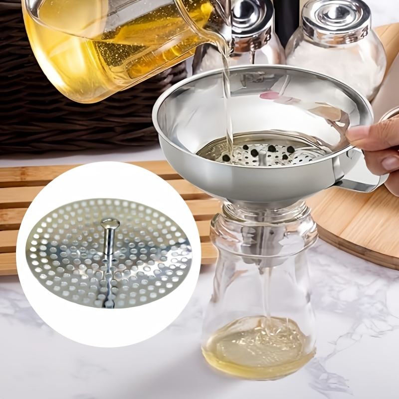 Stainless Steel Canning Funnel Set - Wide Mouth Funnels for Mason Jars