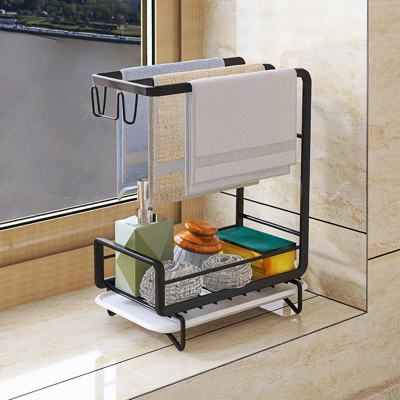 High-Quality Wall-Mounted Kitchen Soap Dispenser Made of Carbon Steel with Two Layers