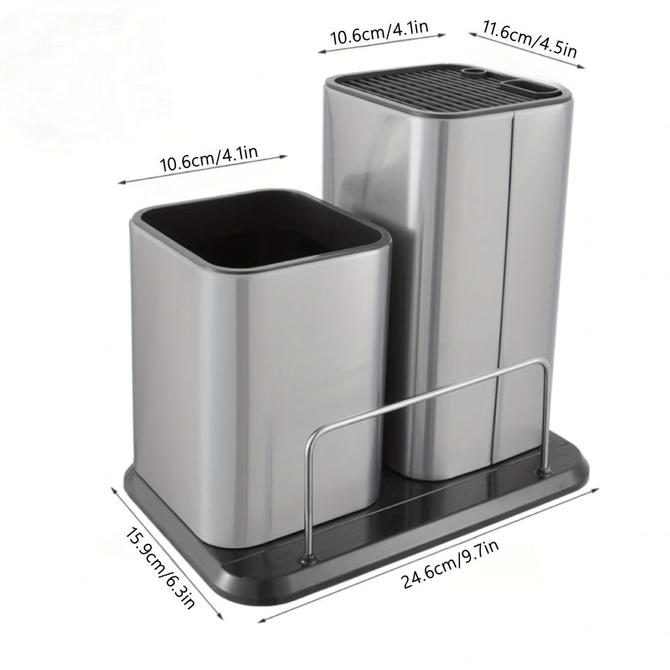 Modern Stainless Steel Kitchen Knife Holder