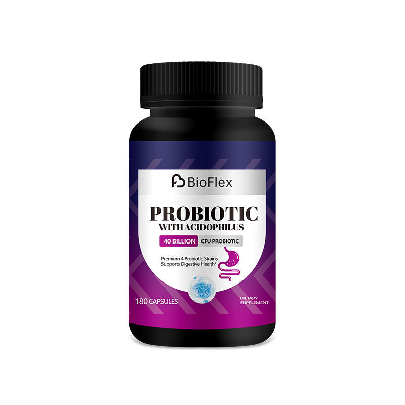 OEM Private Label 40 Billion CFU Probiotic Digestive Supplement Capsules for Adult Gut Health