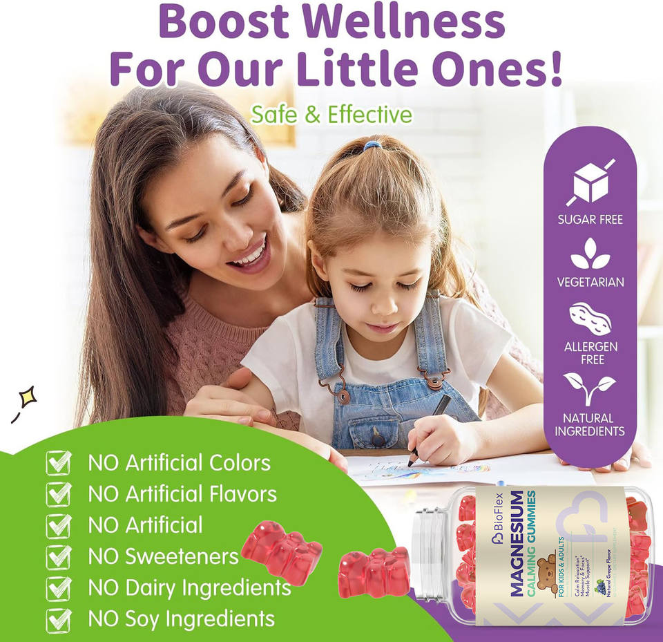 Natural Sleep Gummies with Vitamin B6 & D3, L-Theanine, Magnesium Glycinate