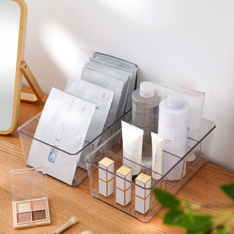 Multifunctional Snacks Tea Bag Organizer with Divided Cosmetic Compartment