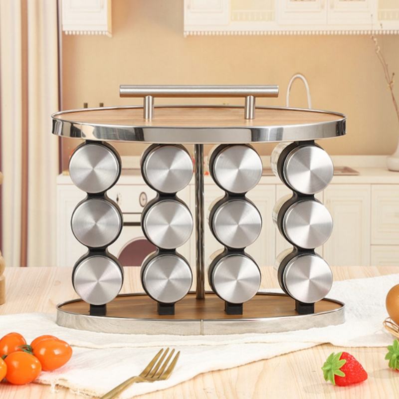 304 Stainless Steel Kitchen Organizer Spice Rack Standing Type