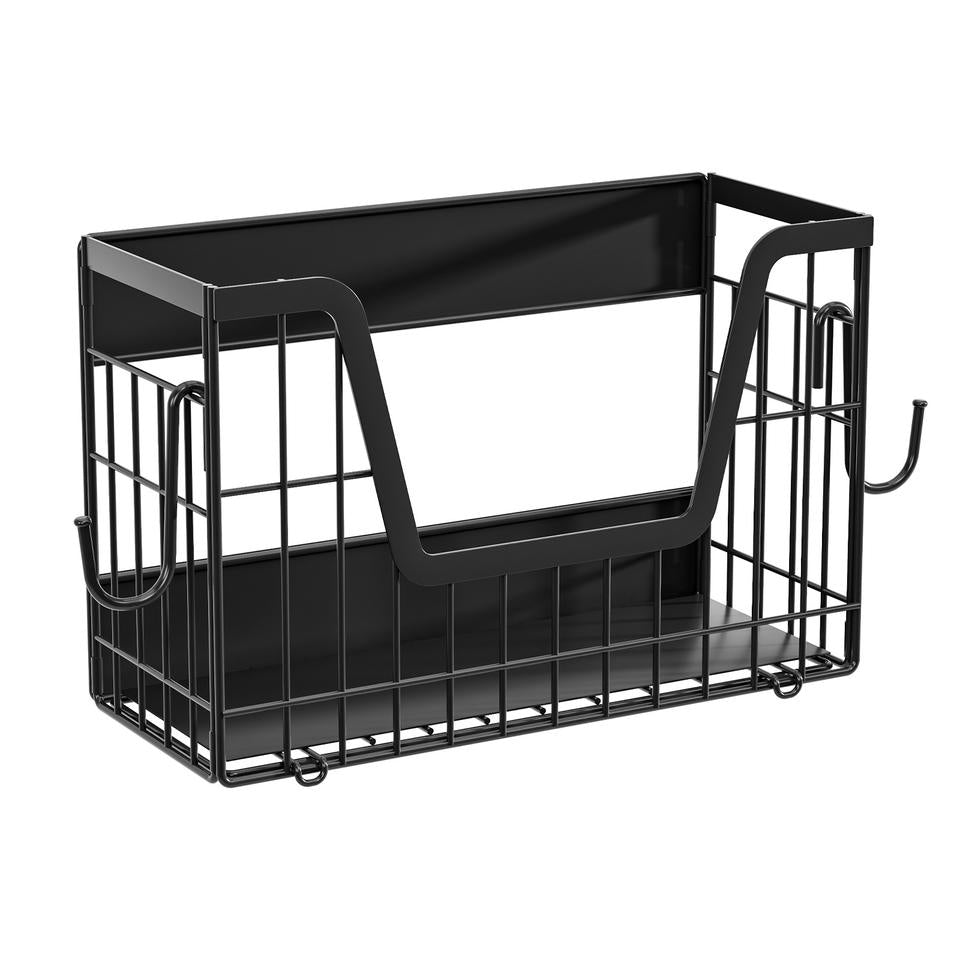 Magnetic Fridge Hook Foldable Refrigerator Side Shelf Wrap & Condiment Storage Basket Kitchen Magnetic Shelf