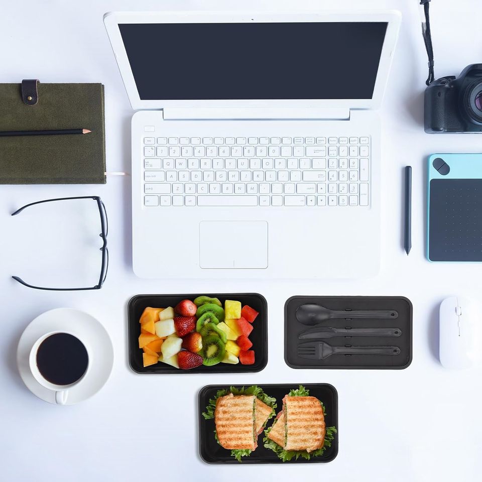 High-Quality BPA-Free Double-Layered Bread Box with Reusable Bamboo Lid