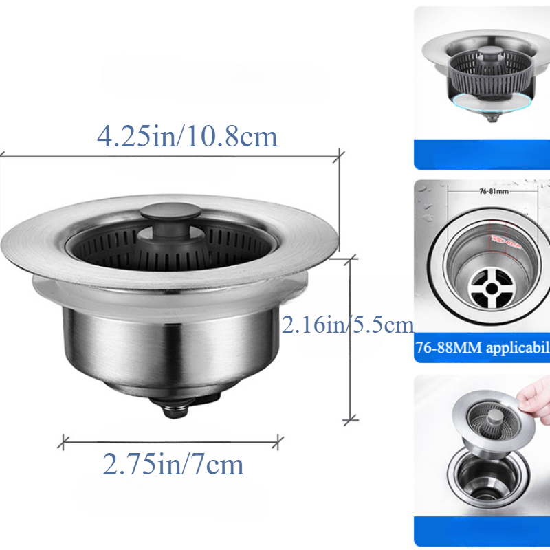 Durable Stainless Steel Sink Drain Stopper